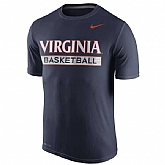 Virginia Cavaliers Nike Basketball Practice Performance WEM T-Shirt - Navy Blue,baseball caps,new era cap wholesale,wholesale hats